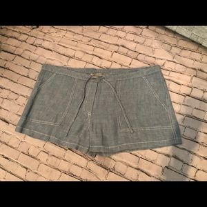 LONDONJEAN Linen Chino Shorts Size Small